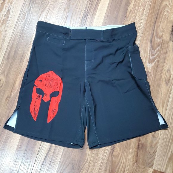 WarriorXGear Spartan Performance Cross-Training Shorts (RED/Black, 38) - Picture 6 of 6